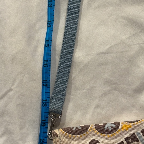 Thirty-One Crossbody Bag – Blue & Yellow Pattern - Picture 9 of 11